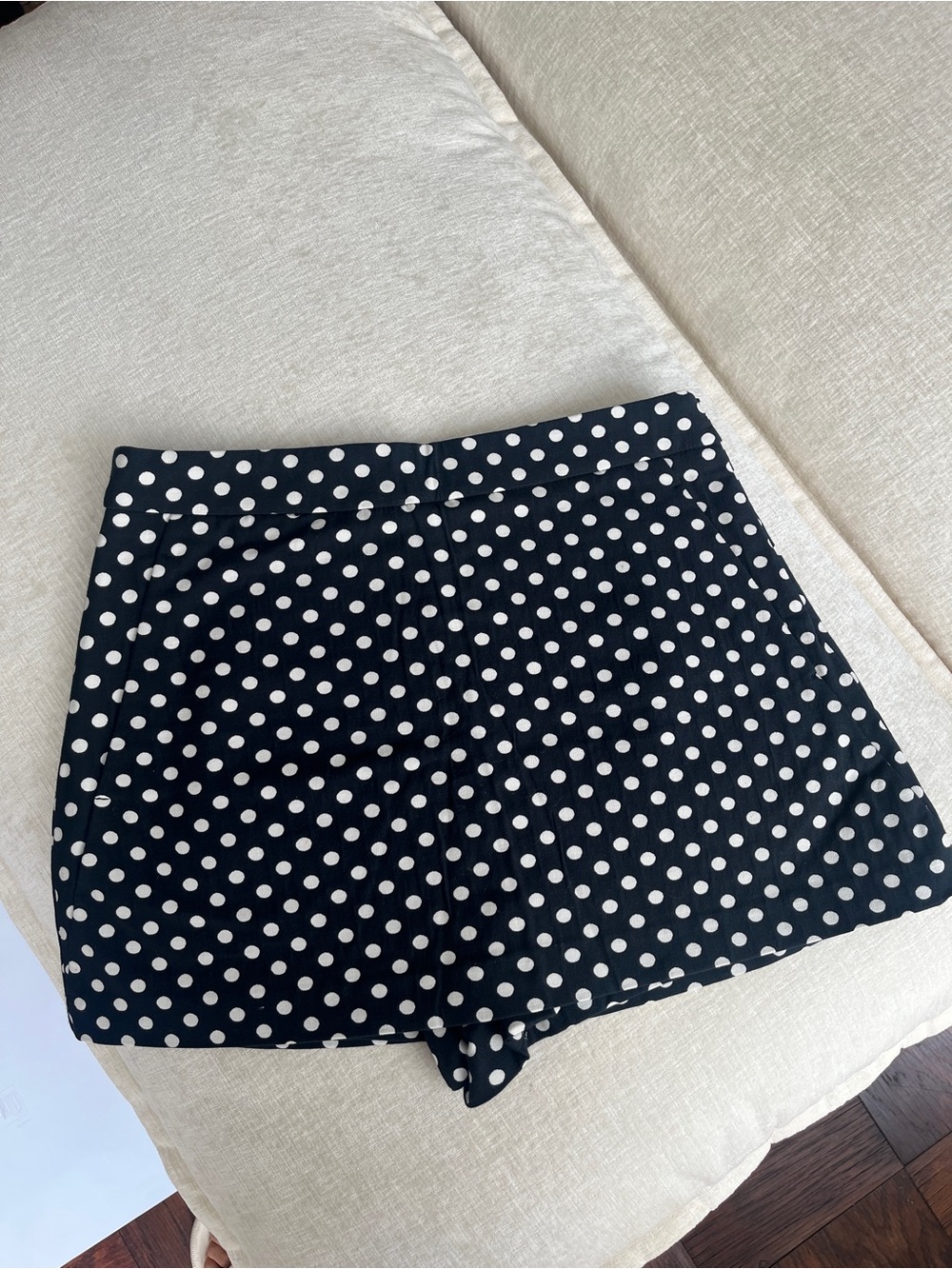 Zara Black Polka Dot Women’s Mini Skort
